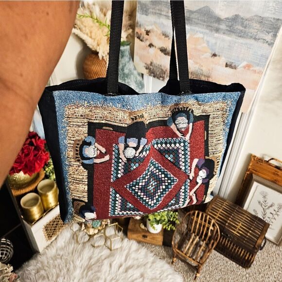 VTG Large Mill Street Design  Tote Bag – Handmade in the USA - Picture 1 of 14